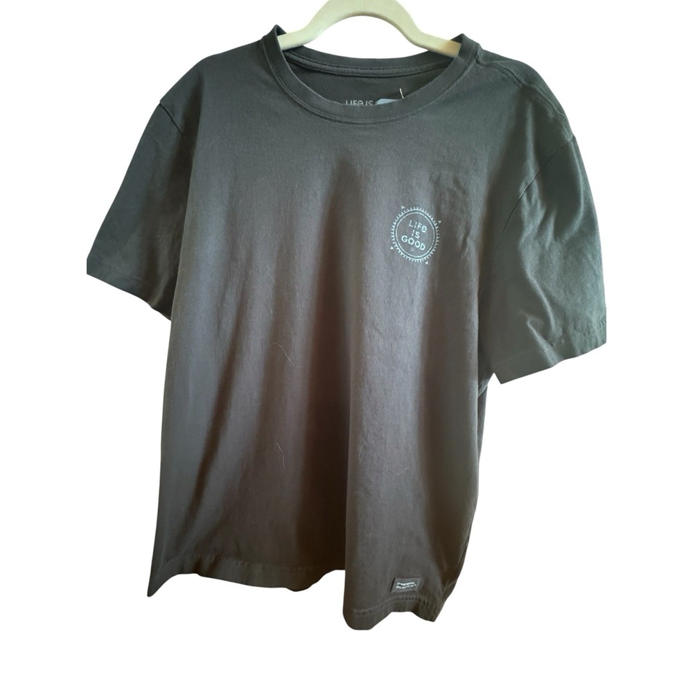 NWT Black Life Is Good Wander Compass Camp Short Sleeve T Shirt Sz M